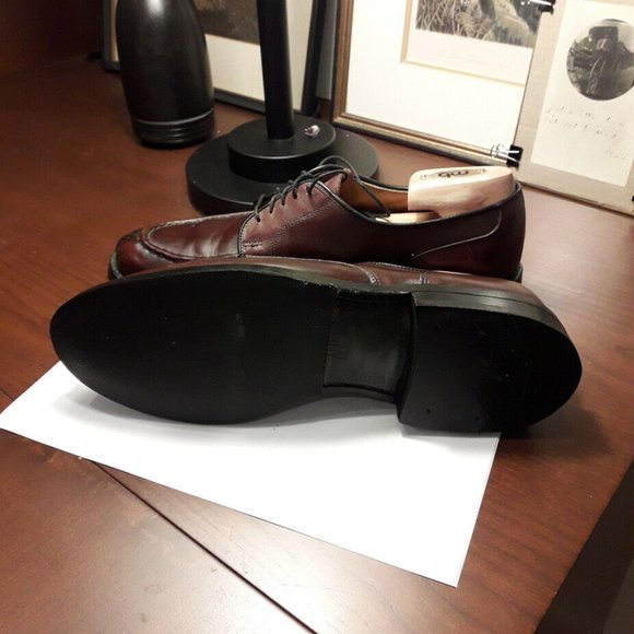 Allen Edmonds Bradley Men's Oxblood Leather SplitT - Picture 3 of 7